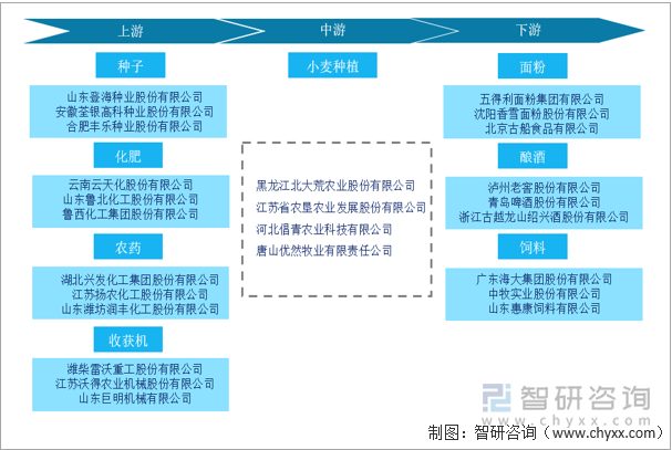 小麦行业产业链结构